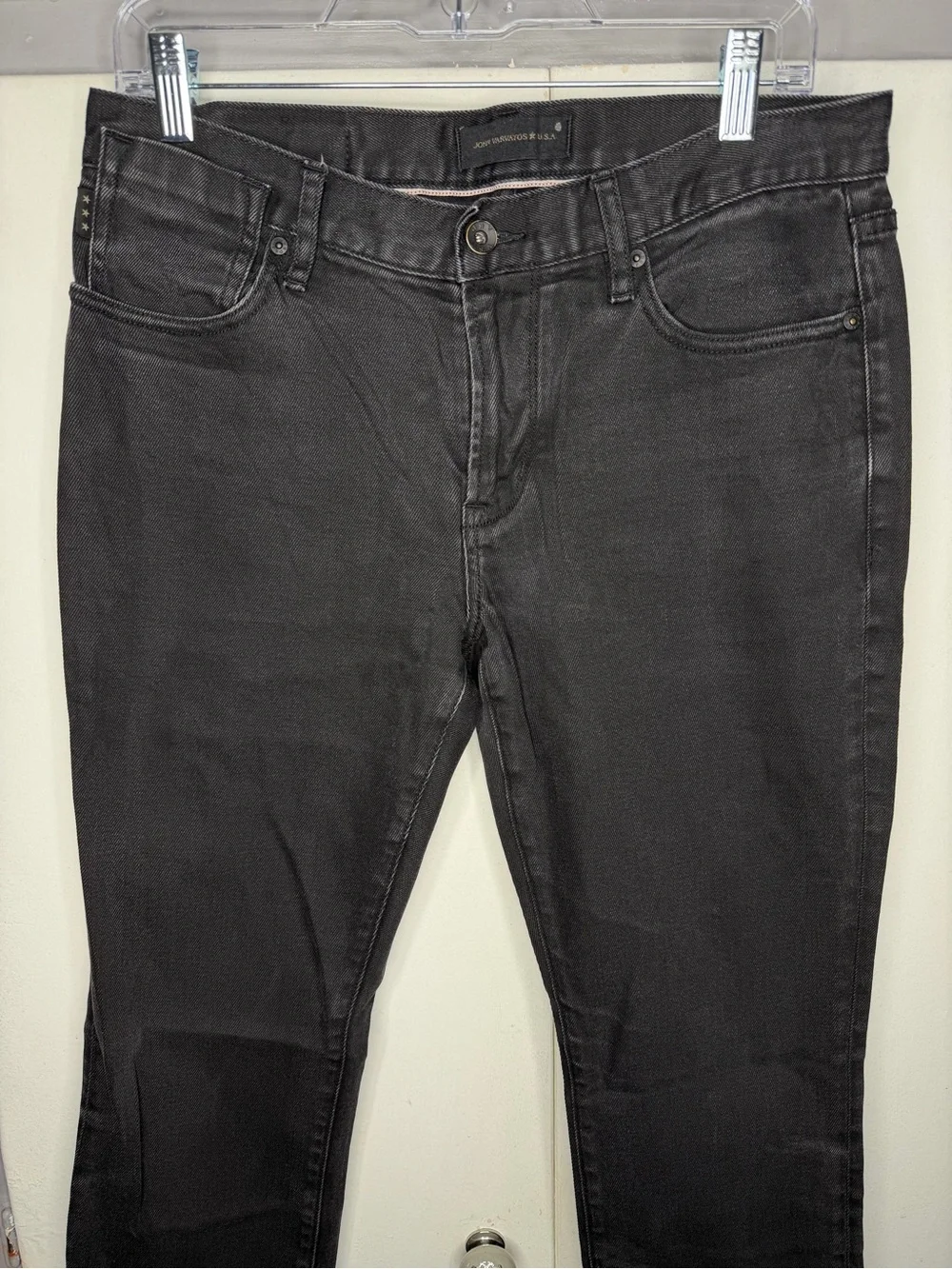 John Varvatos Jeans Men 32x28 Black Bowery Slim Fit 5-Pocket